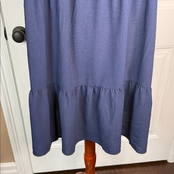 IN'VOLAND Plus Size  Dress Ruffle Babydoll Dresses V Neck Flowy Swing Dress 22W - Picture 8 of 13